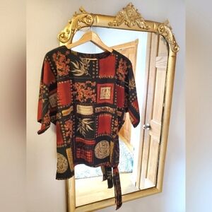 VINTAGE Printed top